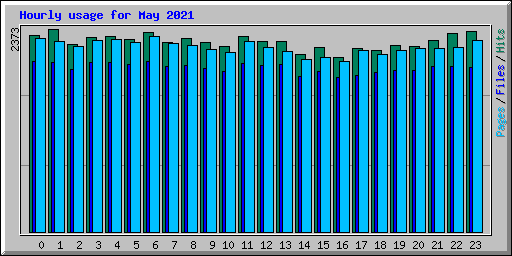 Hourly usage for May 2021