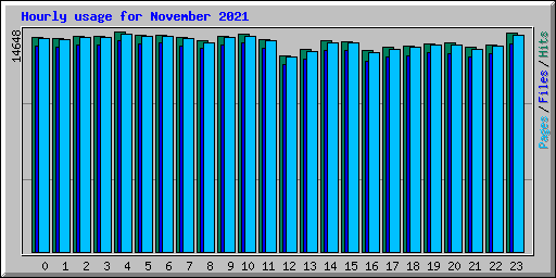 Hourly usage for November 2021