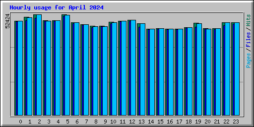 Hourly usage for April 2024