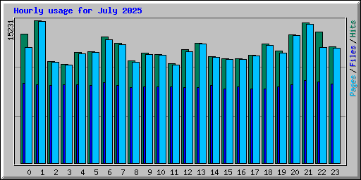 Hourly usage for July 2025