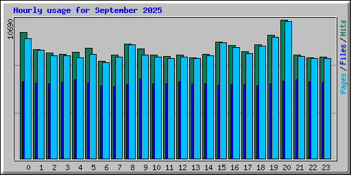 Hourly usage for September 2025