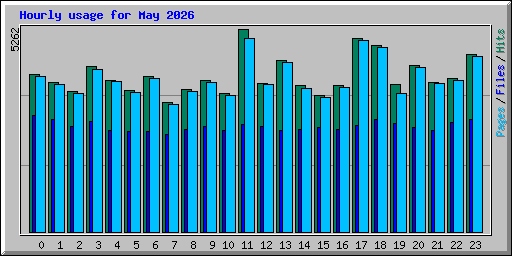 Hourly usage for May 2026